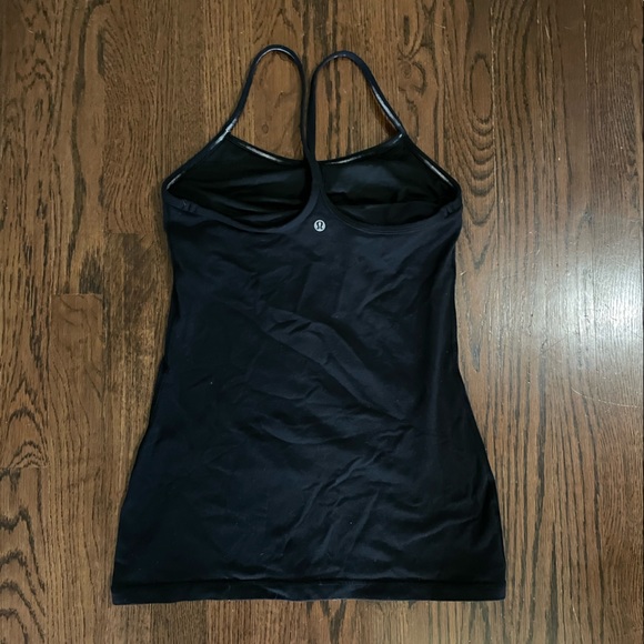 Lululemon Power Y Flow Y Spaghetti Strap Tank Top Black - Picture 2 of 2